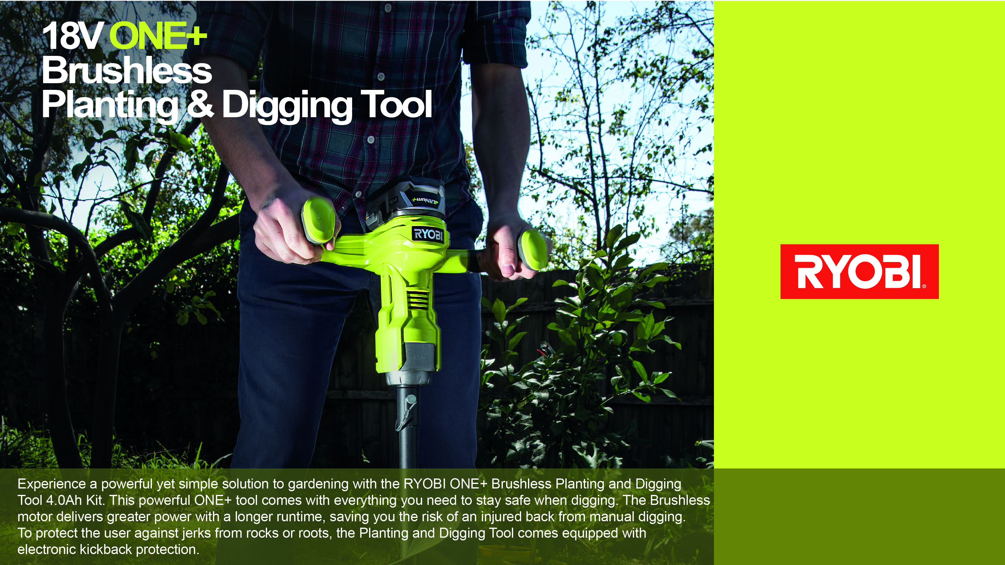 Ryobi 18v Brushless Planting and 