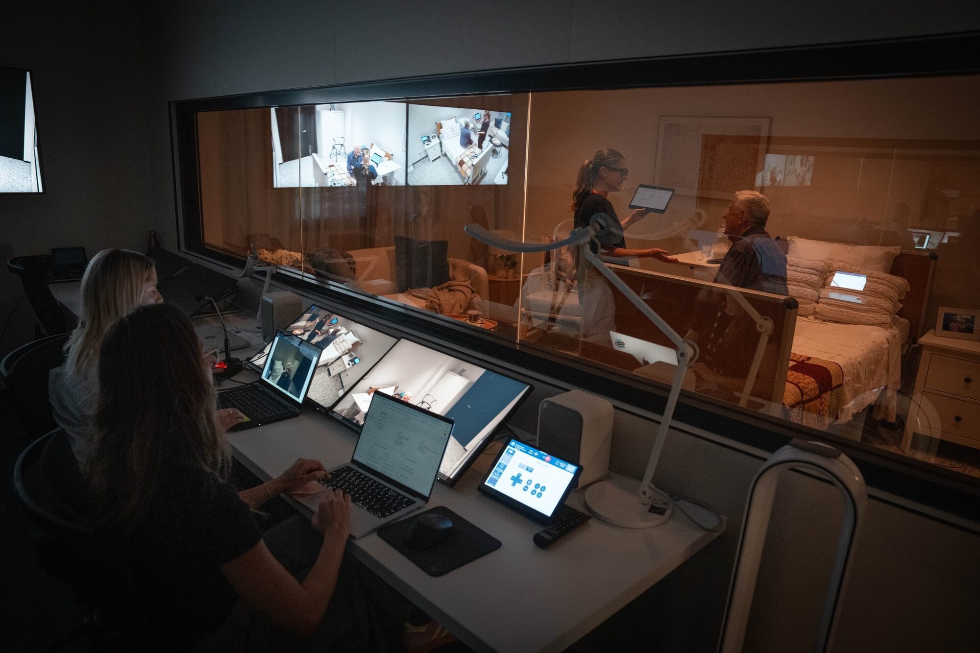Purposebuilt observation room with oneway glazing enabling behavioural research and clinician-consumer interaction studies without disrupting authentic care delivery.jpg